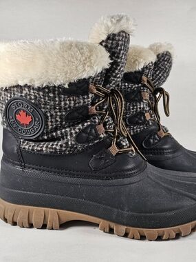 Cougar Storm Womens Winter Boots - Black/Tan 8